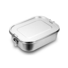 SWANEW Edelstahl Brotdose auslaufsicher Lunchbox Metall Dichte Bento Box Fassungsvermögen mit Fächern