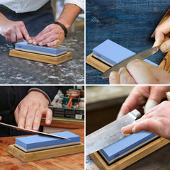 SWANEW Schleifstein Abziehstein Wetzstein Doppelseitig Messerschärfer 1000/6000