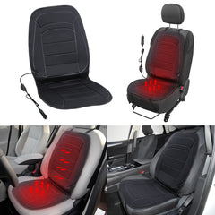 SWANEW Heizkissen Auto Sitzheizung 12V, beheizbare Sitzpolster und Lehne für PKWs, 2 Heizstufen