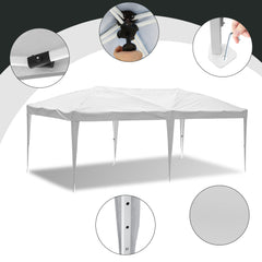 SWANEW Faltpavillon mit Zentralverriegelung, Pop Up Pavillon, 3x6m, UV-Schutz, Wasserdicht