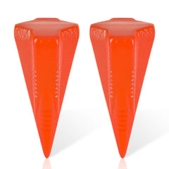 SWANEW Spaltkeil, Holz-Spaltgranate aus Carbon-Stahl 17cm Ø 7,4cm Keil Holzspaltkeil, Fällkeil Scheitkeil Drehkeil Spaltwerkzeug Keil