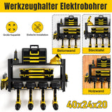 SWANEW Werkzeug Wandhalterung, Werkzeughalter, Elektrowerkzeug Organizer, Werkzeugregal