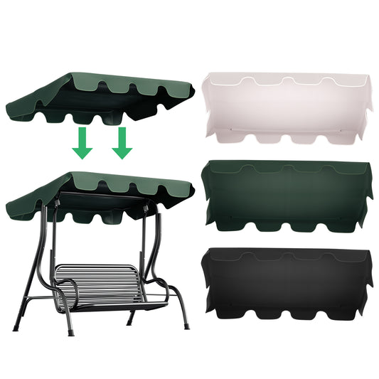 SWANEW Sonnendach, ersatzdach, Sonnenschutz, Hollywoodschaukel, Ersatz-Bezug 210x145cm