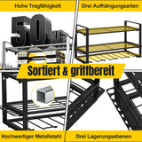 SWANEW Werkzeug Wandhalterung, Werkzeughalter, Elektrowerkzeug Organizer, Werkzeugregal
