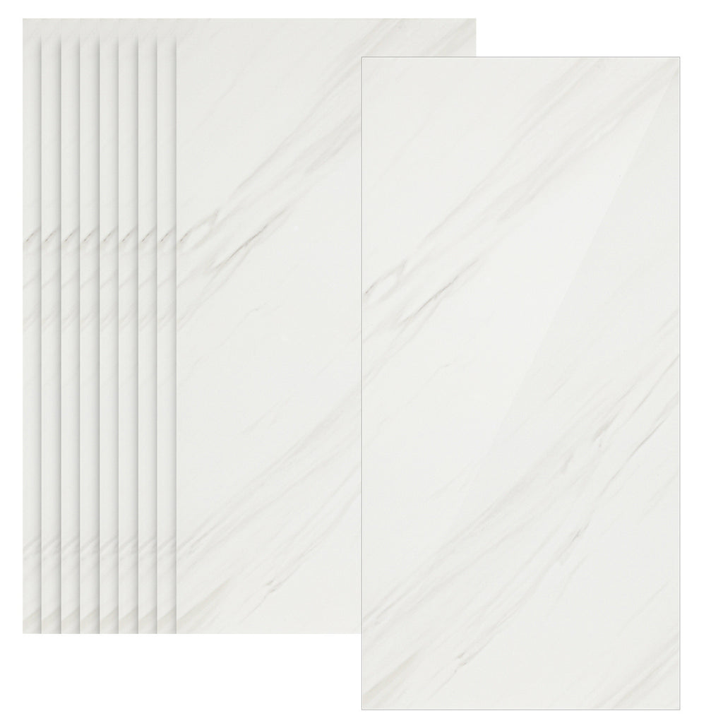 SWANEW Wandpaneel Marmoroptik 60x30cm, Klebefliesen Selbstklebende