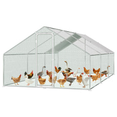 SWANEW Hühnerstall, Hühnerhaus, Freilaufgehege, 3x6x2m, Kleintierstall