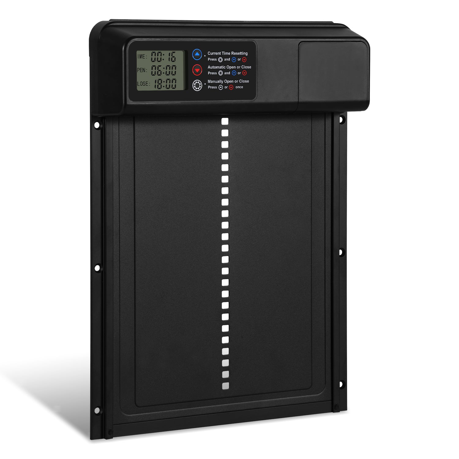 SWANEW Automatische Hühnerklappe – Elektrischer Hühnerstall-Türöffner mit Timer & großem Display – Wasserdicht & Robust für Hühner, Enten & Kleintiere