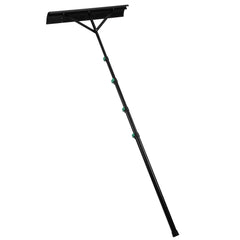 SWANEW Photovoltaik Schneeschieber Mit Rollen, Dachräumer, 108-360 cm Alu teleskopierbar