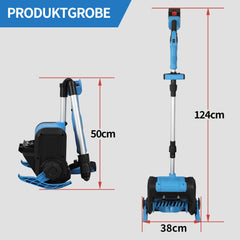 SWANEW Akku-Schneefräse, Schneekehrmaschine, Elektrischer Räumer, mit 2Akku und Ladegerät Räumer