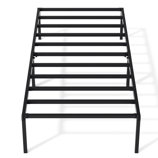 SWANEW Bettgestell Metallbett 90 x 200 cm, Geräuschfrei