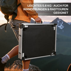 SWANEW Campingküche Campingschrank Klappbar, Mobiler Küchenschrank, mit 3 Fächern & Tasche