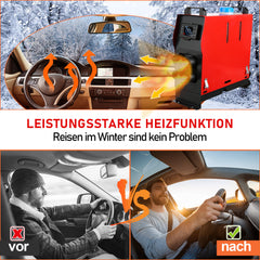 SWANEW Standheizung Diesel 8KW 12V/24V DC, Diesel Lufterhitzer, Dieselheizung, Air Diesel Heizung für LKW Auto Camping Wohnmobil Boote
