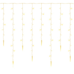 SWANEW Eiszapfen Lichterkette, mit Fernbedienung, Außen, 8 Modi & Timer, Weihnachtsdeko