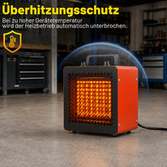 SWANEW Heizlüfter 2000W, 3000W, Bauheizer mit Thermostat