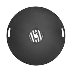 SWANEW Feuerplatte 80 cm aus Carbonstahl