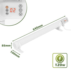 SWANEW Gewächshausheizung mit Thermostat, Gewächshaus Heizung, Elektrische Heizung für Gewächshäuser