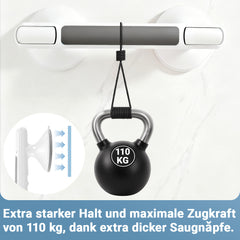 SWANEW Haltegriff Dusche mit Saugnapf, MAX 110 KG, 32CM Duschgriff, Abnehmbare Badewannengriff, Sauggriff, Badgriff
