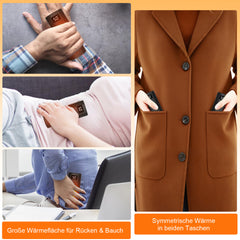 SWANEW 2x Handwärmer Elektrisch, Taschenwärmer, 10000mAh USB Wiederaufladbar