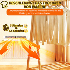 SWANEW Heizkörper Ventilator mit 6 Auslässen, Heizkörperverstärker, 3-Stufen-Regelung, Heizverstärker für Heizungen