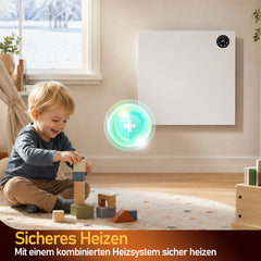 SWANEW Infrarotheizung 400/750/1000W, mit Thermostat und Fernbedienung