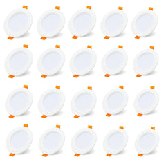 SWANEW 20x LED Einbaustrahler 3200K/6000K, LED strahler, 220V 5W Deckenstrahler, Deckenspot