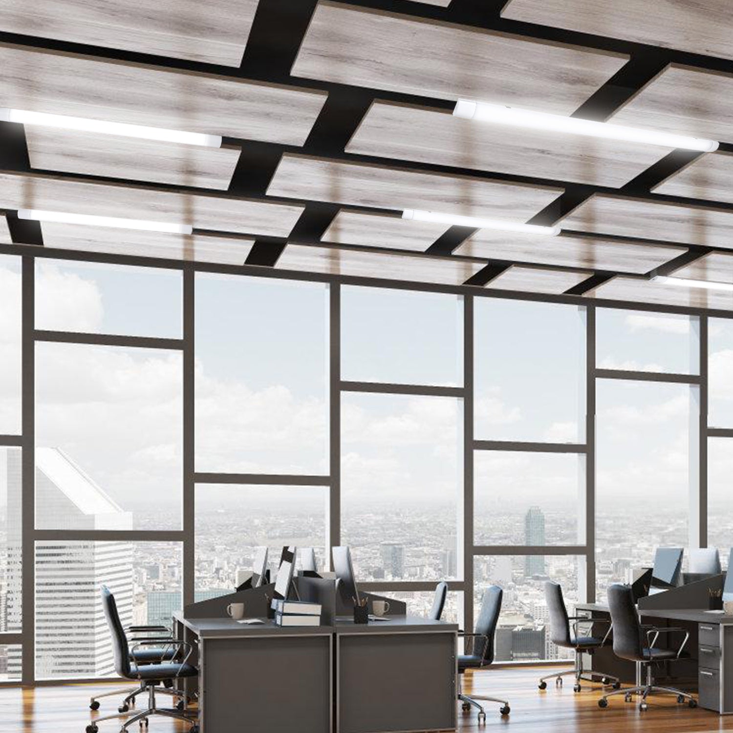 SWANEW LED Feuchtraumleuchte 18W/36W/48W, IP65 Wasserfest Led Röhre Werkstattlampe 4000K Neutralweiß, Wannenleuchte