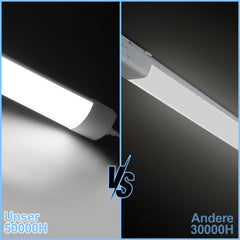 SWANEW LED Feuchtraumleuchte 18W/36W/48W, IP65 Wasserfest Led Röhre Werkstattlampe 4000K Neutralweiß, Wannenleuchte