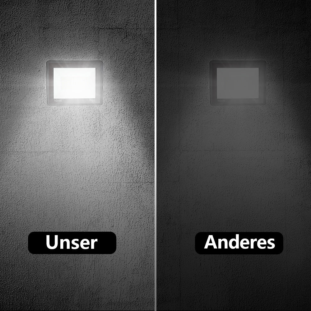 SWANEW LED Strahler Außen, LED Fluter 10W-100W, LED Scheinwerfer Kaltweiß/Warmweiß, Aussenstrahler IP66 Wasserdicht (Kein Stecker)