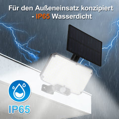 SWANEW LED Solar Wandleuchte, Wandfluter mit Bewegungsmelder, Gartenbeleuchtung Solarlampen