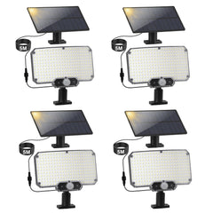 SWANEW LED Solar Wandleuchte, Wandfluter mit Bewegungsmelder, Gartenbeleuchtung Solarlampen