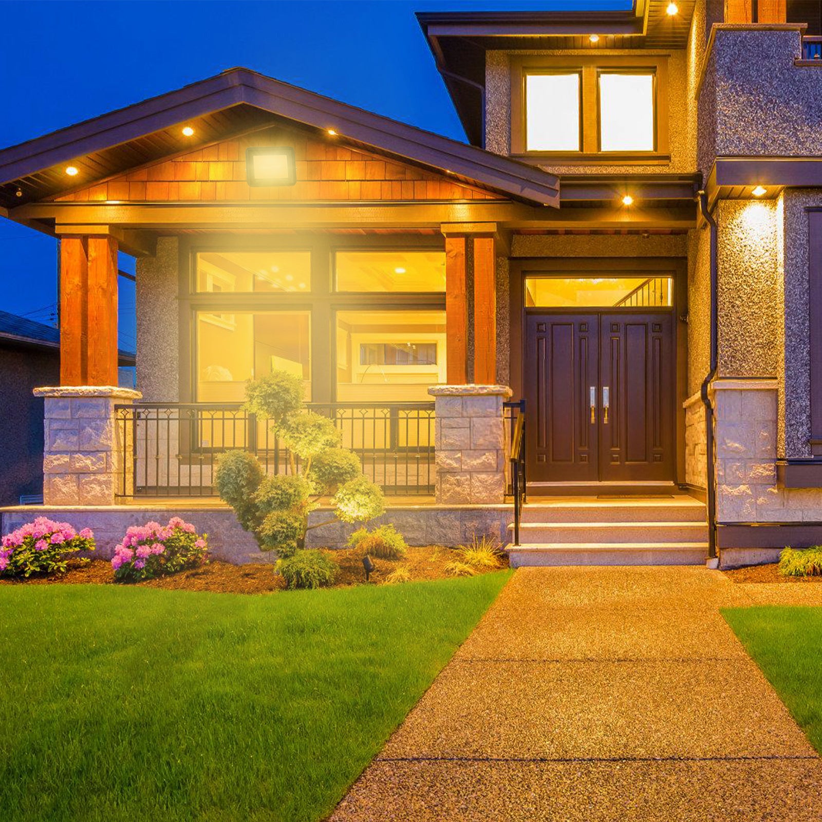 SWANEW LED Strahler, 20/30/50/100W LED Fluter, Warmweiß/Kaltweiß Außenstrahler, IP66 Scheinwerfer (kein Stecker)