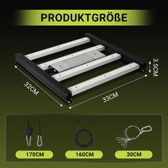 SWANEW 150W Pflanzenlampe, LED Vollspektrum Grow Lampe, Grow Light Dimmbare, Wachstumslampe