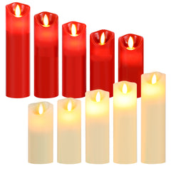 SWANEW Led Kerzen, Flackernde Kerzen Set, Mit Timerfunktion, Kerze Dekokerzen