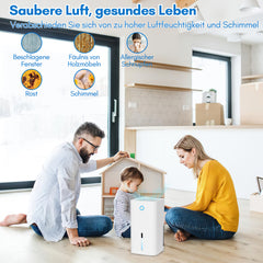 SWANEW Luftentfeuchter 850ml, Raumentfeuchter, Trockner, Luftreiniger Elektrisch