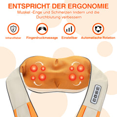 SWANEW Nackenmassagegerät, Shiatsu Massagegerät Mit Wärmefunktion, Schultermassage Nacken
