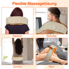 SWANEW Nackenmassagegerät, Shiatsu Massagegerät Mit Wärmefunktion, Schultermassage Nacken