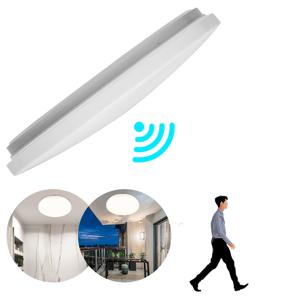 SWANEW 18W LED Deckenleuchte mit Bewegungsmelder, Fernbedienung Neutral weiß