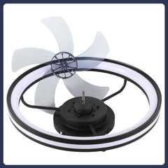 SWANEW Deckenventilator Mit Beleuchtung Dimmbar Ventilator Ø50cm, Fernbedienung/APP-Steuerung, 6 Windstufen, Deckenleuchte mit Ventilator