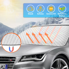 SWANEW Scheibenabdeckung, Winterschutz, Sonnenschutz, Frontscheibenabdeckung, Schnee Auto