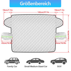 SWANEW Scheibenabdeckung, Winterschutz, Sonnenschutz, Frontscheibenabdeckung, Schnee Auto