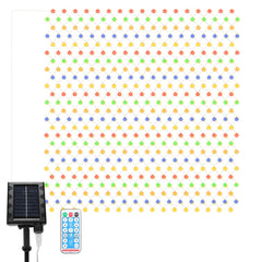 SWANEW Solar LED Lichternetz, IP44 LED Lichterkette, Lichtervorhang für Fenster Garten