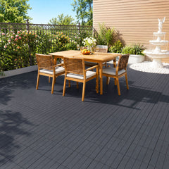 SWANEW 30x30cm PP Terrassenfliesen, Klickfliesen 450 kg/m² belastbar
