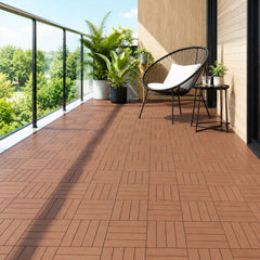 SWANEW PP Balkonfliesen Set 30x30cm, Terrassenfliesen, Klickfliesen