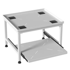 SWANEW Waschmaschinen Untergestell 45,5 cm, mit Schublade, Verstellbares Podest für Waschmaschine, Trockner, bis 200 kg tragfähig