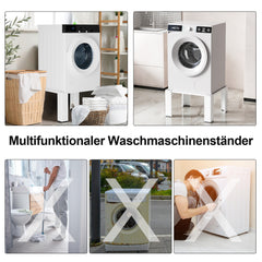 SWANEW Waschmaschinen Untergestell, Waschmaschinensockel , Waschmaschinen-Unterschrank, Podest für Waschmaschinen & Trockner