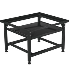 SWANEW Waschmaschinen Untergestell mit Ausziehbarem Regal, 3 höhenverstellbar Waschmaschinen Sockel, 150kg Tragfähigkeit Podest für Trockner, Kühlschrank