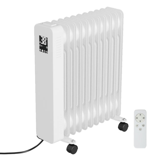 SWANEW Ölradiator Elektroheizung 2500W, Thermostat, Ölheizung Energiesparend