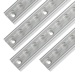 SWANEW 4-12x 1M Airlineschienen, Airlineschiene mit 8 Doppelhaken, für Transporter, Wohnwagen, LKWS