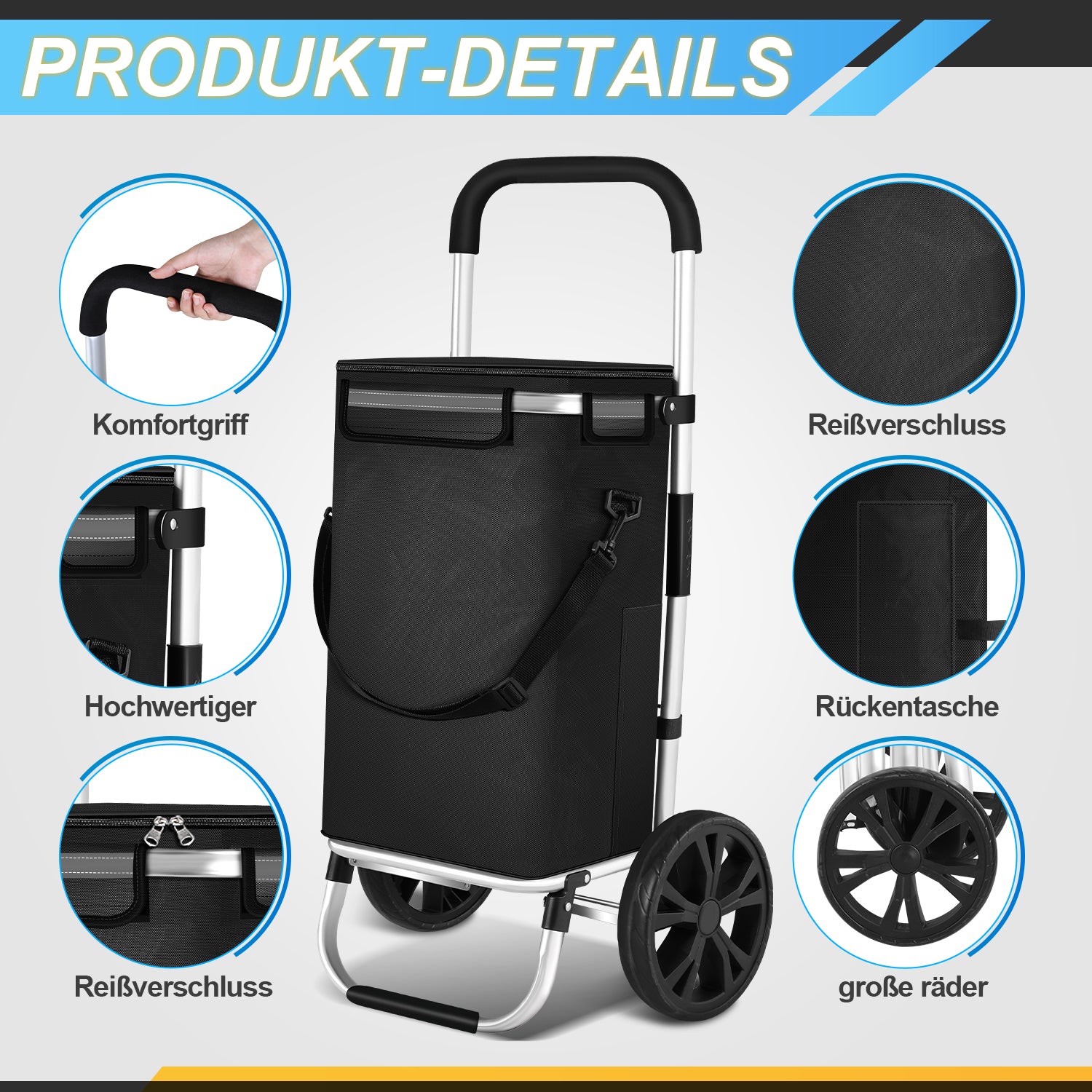 Einkaufstrolley klappbar Einkaufswagen