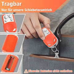 SWANEW Schiebetorantrieb Fernbedienung, Garagentoröffner Fernsteuerung, 50M, mit 4 Tastenfunktionen, Funksteuerung